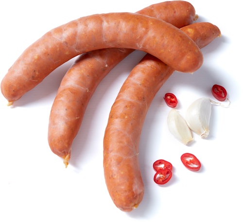 Bilde: © Strøm-Larsen / Kolonial.no Strøm-Larsen Kreolsk Chillipølser 3 Stk, 300 g