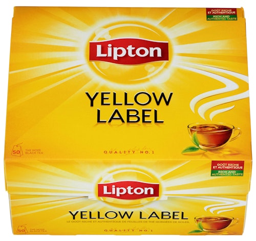 Bilde: © Lipton / Kolonial.no Lipton Yellow Label 50 poser, 50 stk