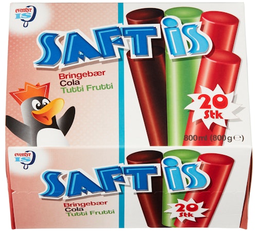 Bilde: © Eventyr Is / Kolonial.no Eventyr Is Saftis 20 stk, 800 ml
