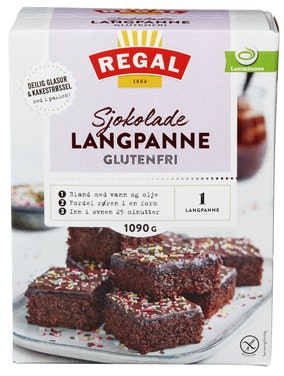 Bilde: © Regal / Oda Regal Langpanne Sjokoladekake Glutenfri