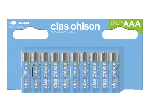 Clas Ohlson Co-batteri AAA LR03, 10 stk