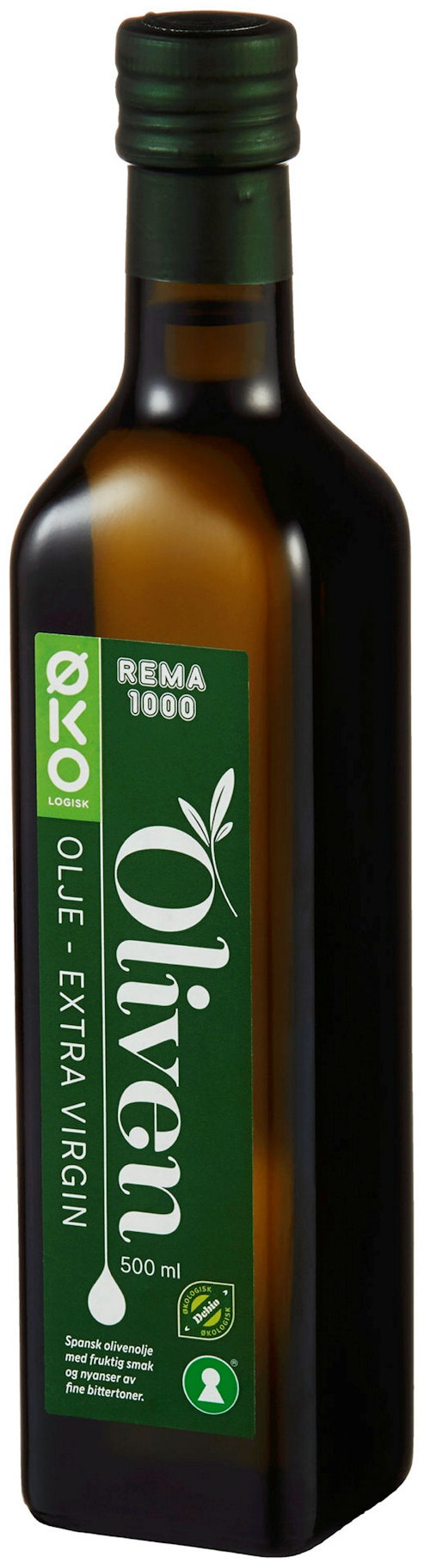 REMA 1000 Olivenolje Extra Virgin Økologisk, 0,5 l