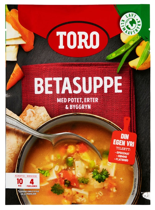 Bilde: © Toro / Kolonial.no Toro Betasuppe 112 g