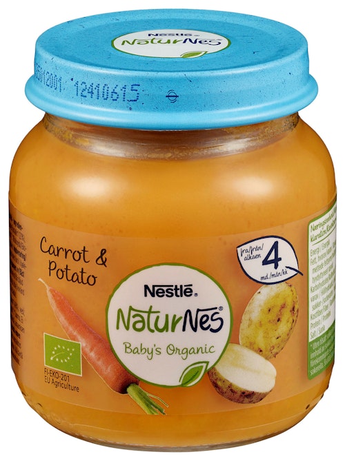 Bilde: © Nestlé / Kolonial.no Nestlé NaturNes Gulrot & Potet 4 mnd, 125 g