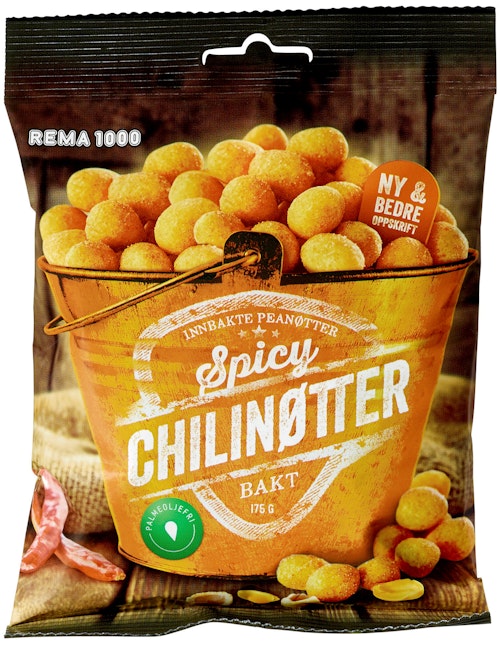 Bilde: © REMA 1000 / Kolonial.no REMA 1000 Chilinøtter 175 g