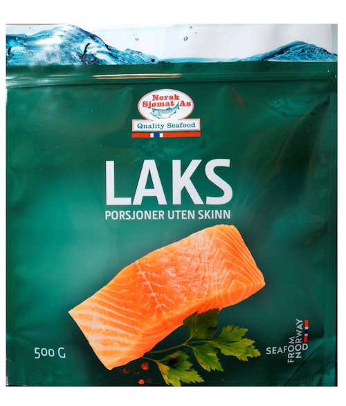 Bilde: © Norsk Sjømat / Oda Norsk Sjømat Frossen Laksefilet Uten Skinn, 4 stk