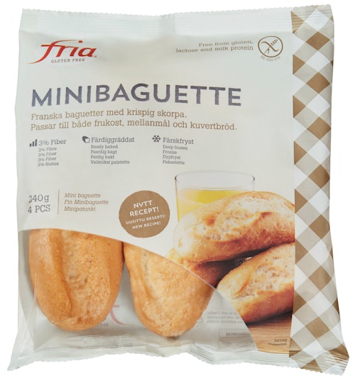 Bilde: © Fria / Kolonial.no Fria Fine Baguetter Glutenfri, 240 g