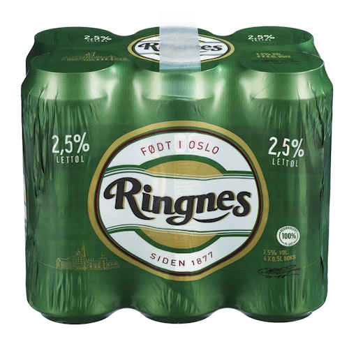Bilde: © Ringnes / Oda Ringnes Ringnes Lettøl 6 x 0,5l