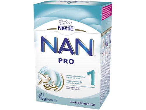 Bilde: © Nestlé / Kolonial.no Nestlé NAN Pro 1 Fra fødselen, 700 g