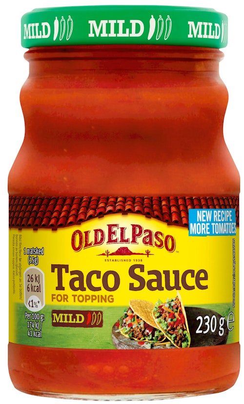 Bilde: © Old El Paso / Kolonial.no Old El Paso Taco Sauce Mild, 230 g