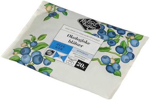 Bilde: © Kolonihagen / Kolonial.no Kolonihagen Blåbær Frosne Økologisk, 250 g