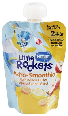 Bilde: © Little Rockets / Oda Little Rockets Smoothie med Eple, Banan og Gulrot Fra 2 år