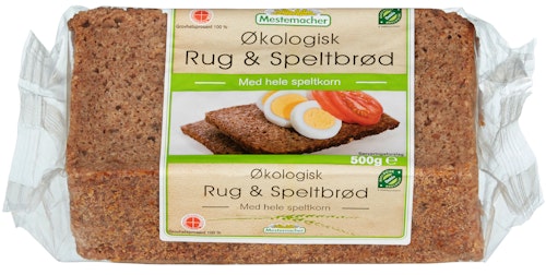 Bilde: © Mestemacher / Kolonial.no Mestemacher Rug & Speltbrød Økologisk, 500 g