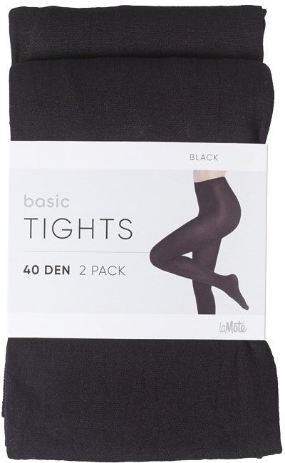 Bilde: © Pierre Robert / Kolonial.no Pierre Robert Basic Tights 40 DEN Black, str. 44-48, 2 stk