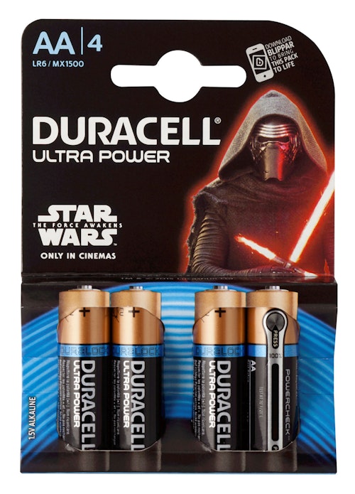 Bilde: © Duracell / Kolonial.no Duracell Batterier Ultra Power AA, 4 stk
