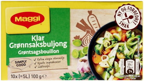 Bilde: © Maggi / Kolonial.no Maggi Klar Grønnsakbuljong 5 l