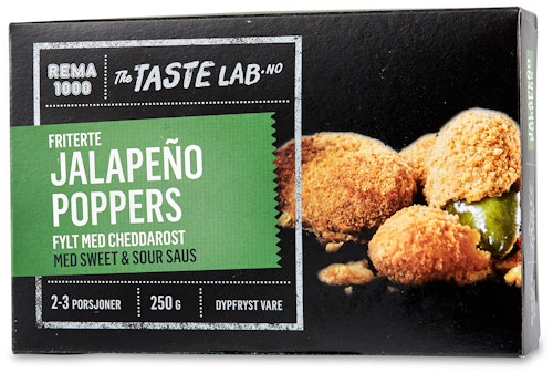 Bilde: © REMA 1000 / Oda REMA 1000 Jalapeño Poppers Taste Lab, 250 g