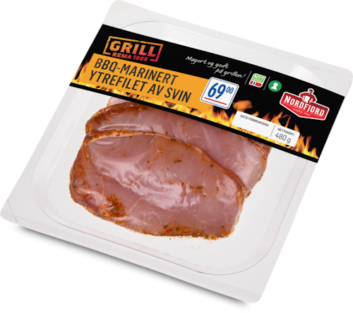 Ytrefilet Av Svin Bbq Marinert, 480 g
