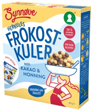 Bilde: © Synnøve / Oda Synnøve Herkules Frokostkuler Glutenfri, 325 g