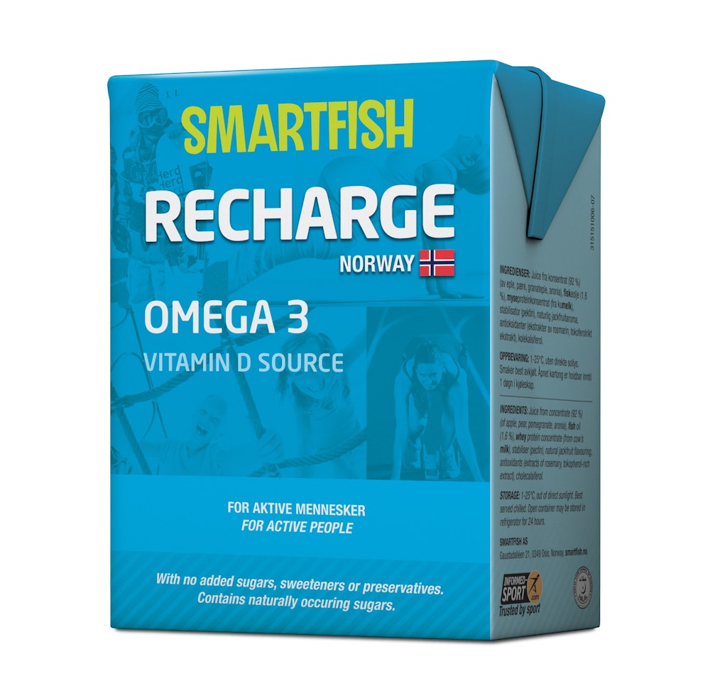 Smartfish Recharge Omega 3 Sportsdrikk
