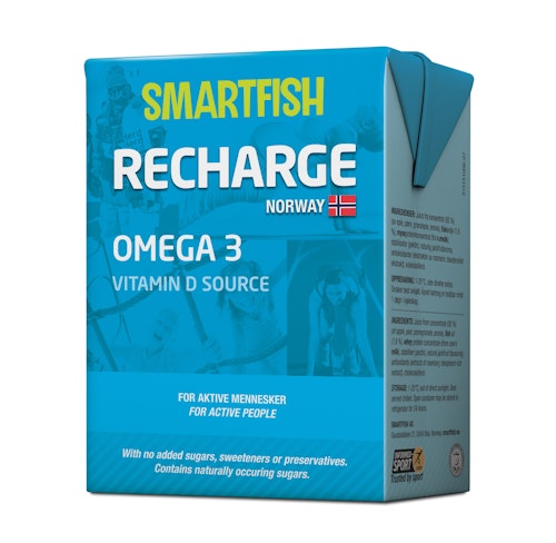 Bilde: © Smartfish / Kolonial.no Smartfish Smartfish Recharge Omega 3 Sportsdrikk, 200 ml