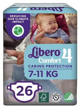 Bilde: © Libero / Oda Libero Libero Comfort Str 4, 7-11kg, 26 stk