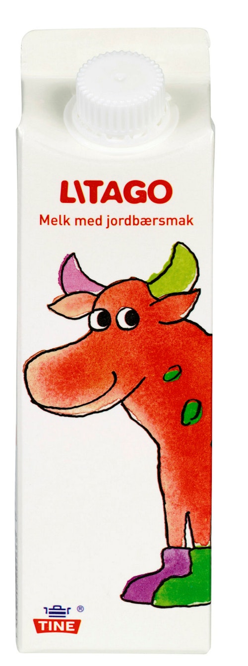 Bilde: © Tine / Kolonial.no Tine Litago Melk Jordbærsmak 0,5 l