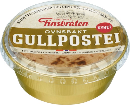 Bilde: © Finsbråten / Kolonial.no Finsbråten Gullpostei 240 g