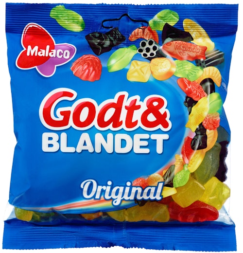 Bilde: © Malaco / Kolonial.no Malaco Godt & Blandet Original 220 g