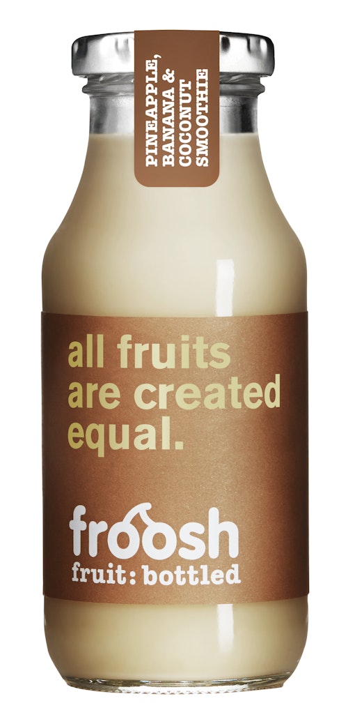 Bilde: © Froosh / Kolonial.no Froosh Smoothie Ananas, Banan & Kokos 250 ml
