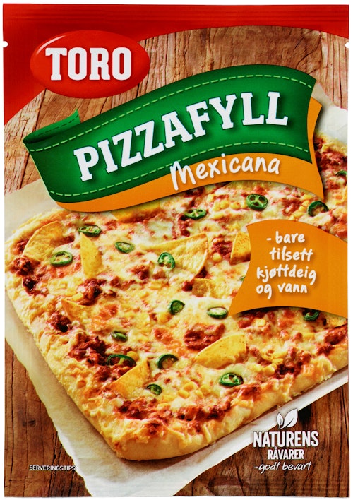 Bilde: © Toro / Kolonial.no Toro Pizzafyll Mexicana 60 g
