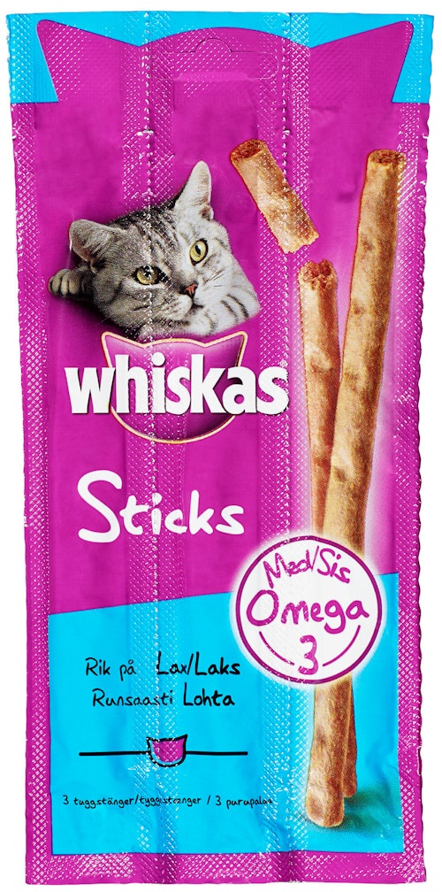 Bilde: © Whiskas / Kolonial.no Whiskas Sticks Salmon 18 g