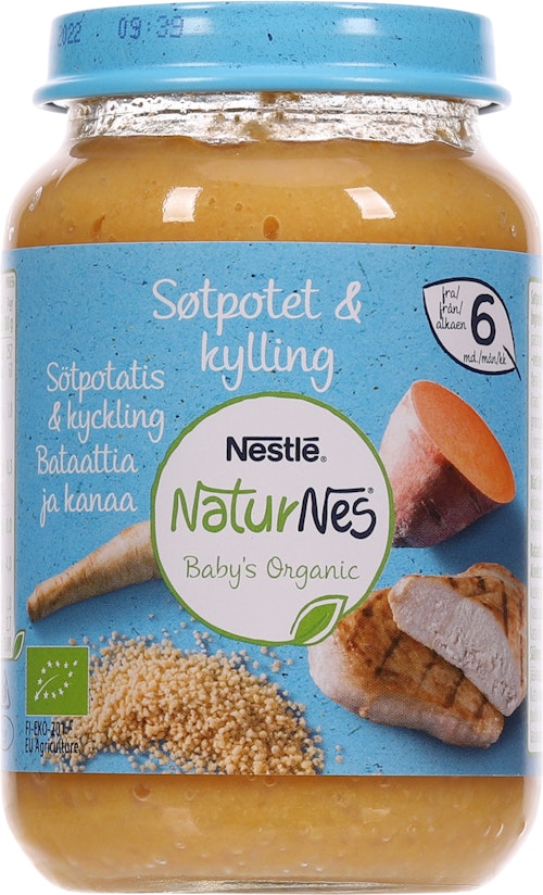 Nestlé NaturNes Søtpotet & Kylling Fra 6 mnd