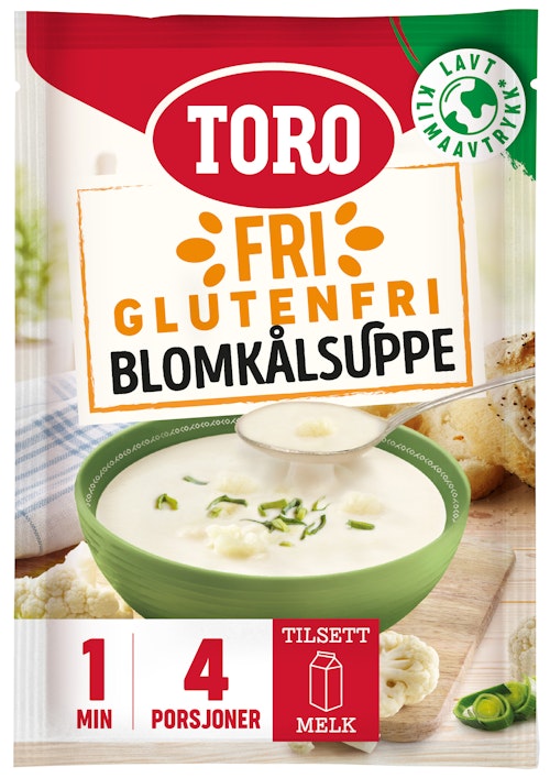 Bilde: © Toro / Oda Toro Glutenfri Blomkålsuppe 52 g