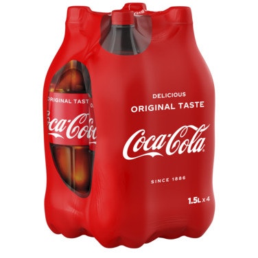 Bilde: © Coca-Cola / Oda Coca-Cola Coca-Cola 4 x 1,5 l, 6 l
