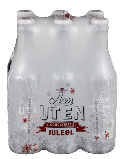 Aass UTEN Juleøl 6 x 0,33l, 1,98 l