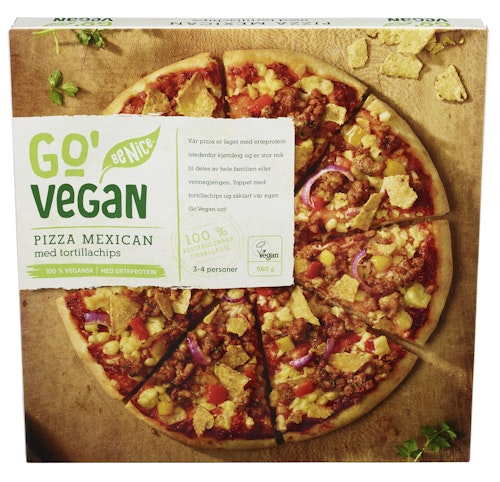 Bilde: © Go Vegan / Oda Go Vegan Go' Vegan Pizza Mexican 560 g