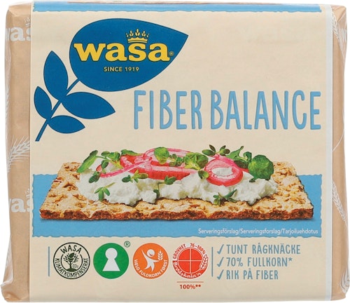 Bilde: © Wasa / Kolonial.no Wasa Fiber Balance 230 g