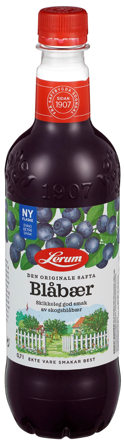 Bilde: © Lerum / Kolonial.no Lerum Blåbærsaft 0,7 l