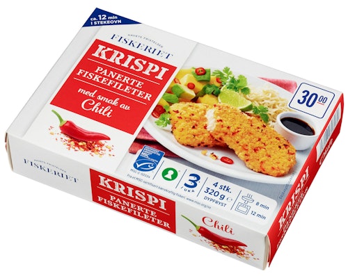 Bilde: © Fiskeriet / Oda Fiskeriet Panert Fiskefilet med Chili 320 g