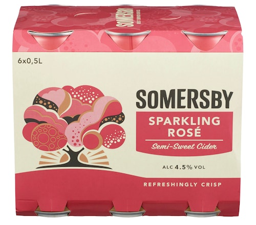 Bilde: © Somersby / Kolonial.no Somersby Somersby Sparkling Rosé 6 x 0,5l, 3 l