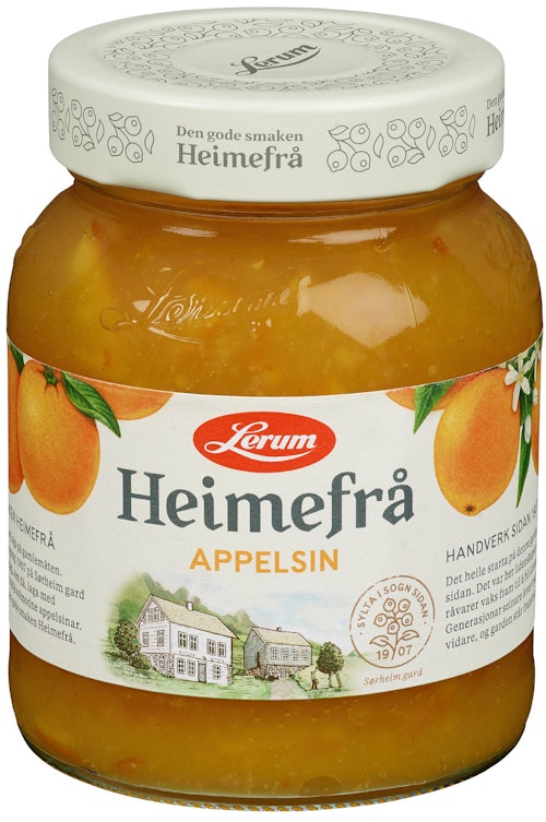 Bilde: © Lerum / Kolonial.no Lerum Appelsin Heimefrå 360 g