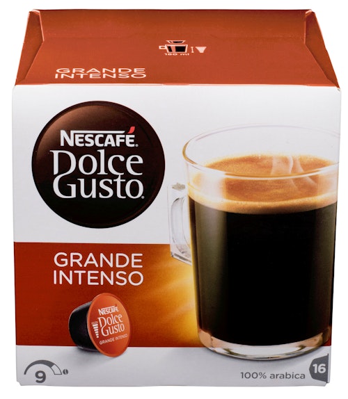 Bilde: © Dolce Gusto / Kolonial.no Dolce Gusto Dolce Gusto Intenso Grande Intensitet 9, 16 stk