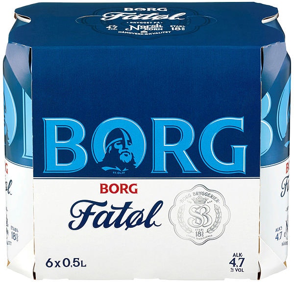 Hansa Borg Borg Fatøl 6 x 0,5l