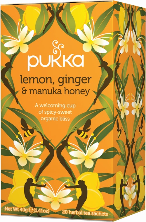 Bilde: © Pukka / Kolonial.no Pukka Pukka Lemon, Ginger & Manuka Honey Tea 20 stk