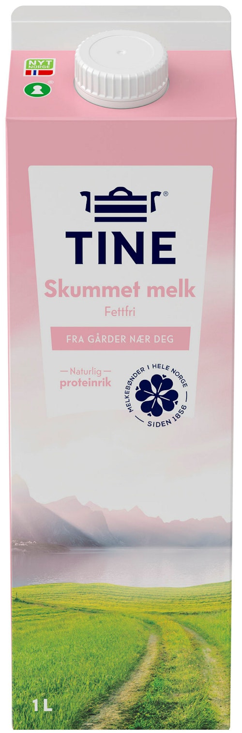 Bilde: © Tine / Kolonial.no Tine TineMelk Skummet 0,1%, 1 l