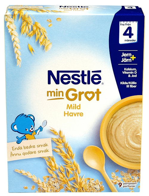 Bilde: © Nestlé / Oda Nestlé Min Grøt Mild Havre Fra 4 mnd, 270 g