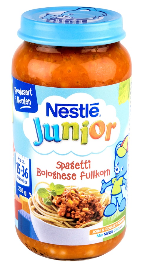 Bilde: © Nestlé / Kolonial.no Nestlé Spaghetti Bolognese Fullkorn 15-36 mnd, 220 g