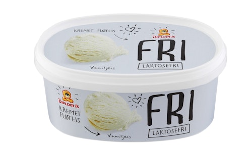 Bilde: © Diplom-Is / Oda Diplom-Is FRI Vanilje Is Laktosefri, 750 ml
