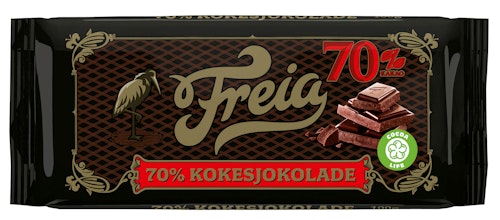 Bilde: © Freia / Kolonial.no Freia Kokesjokolade 70% 100 g